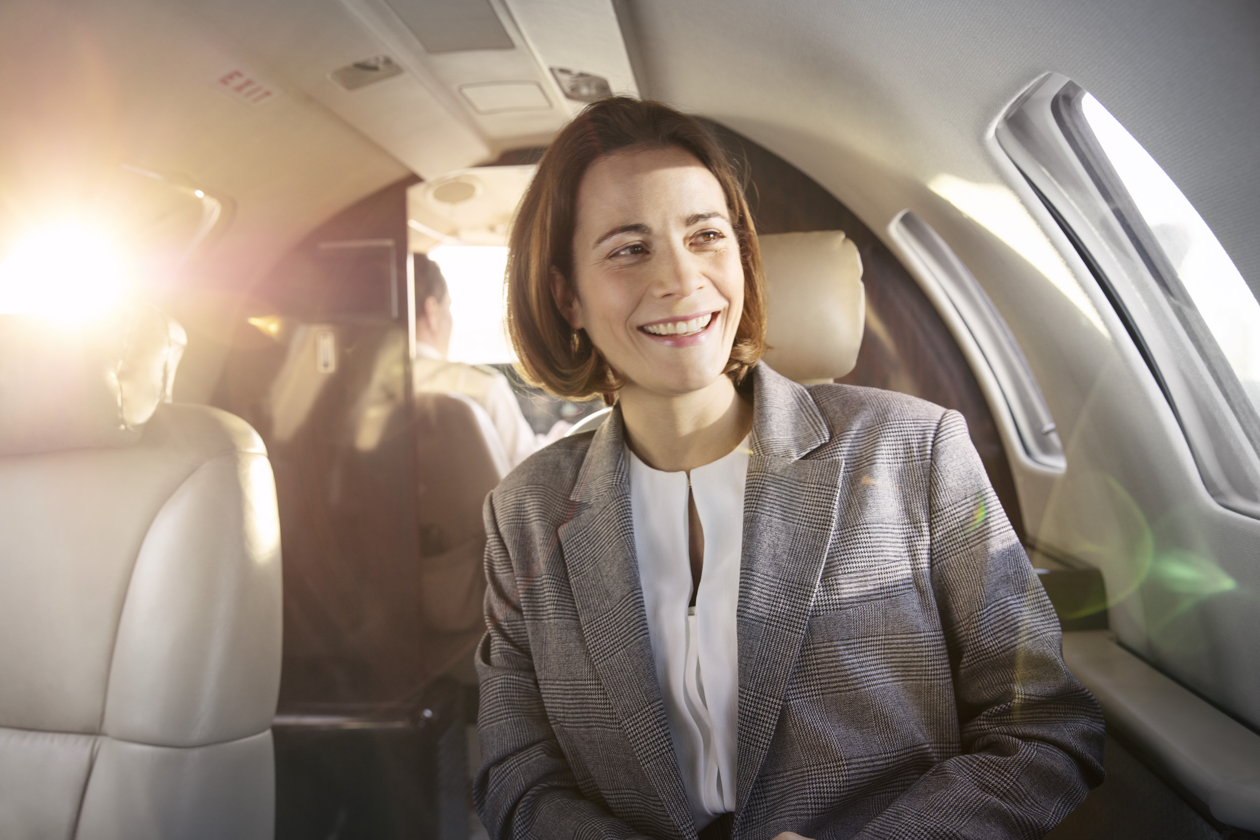 Airplane Cessna interior with passenger ©markus-esser