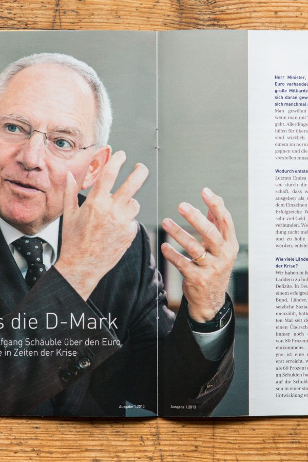 Magazin DRV - Dr. Wolfgang Schäuble - ©Markus Bernhard Esser